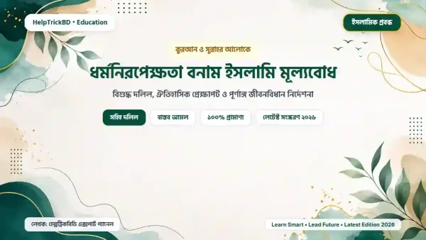 ধর্মনিরপেক্ষতা বনাম ইসলামি মূল্যবোধ – স্বাধীন বাংলাদেশে আদর্শিক দ্বন্দ্বের ইতিহাস